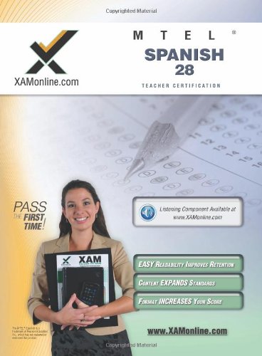 MTEL Spanish 28 Teacher Certification Test Prep Study Guide [Paperback]
