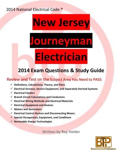 New Jersey 2014 Journeyman Electrician Study Guide [Paperback]