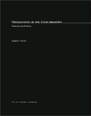 Productivity in the Food Industry Problems and Potential [Paperback]