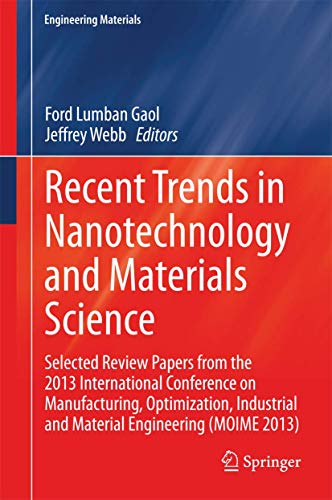 Recent Trends in Nanotechnology and Materials Science Selected Review Papers fr [Hardcover]