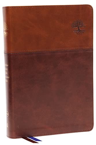 NKJV, Matthew Henry Daily Devotional Bible, Leathersoft, Brown, Red Letter, Comf [Leather / fine bindi]