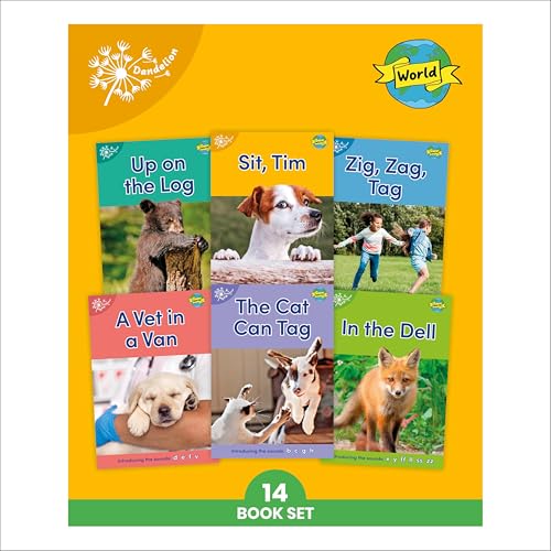 Phonic Books Dandelion World Stages 1-7 (Alphabet Code) Decodable Books for Beg [Paperback]