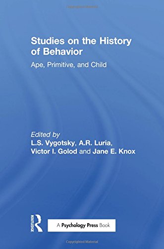 Studies on the History of Behavior Ape, Primitive, and Child [Paperback]