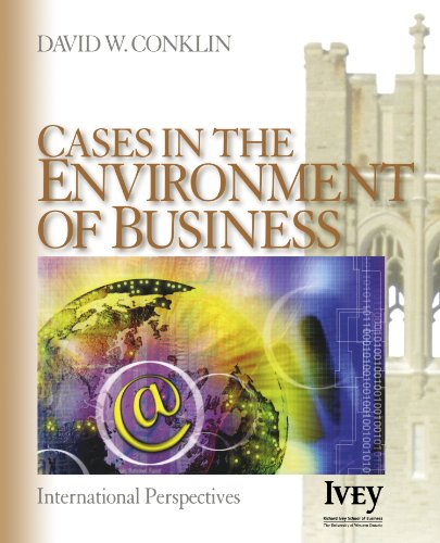 Cases in the Environment of Business International Perspectives [Paperback]