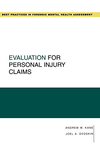 Evaluation for Personal Injury Claims [Paperback]