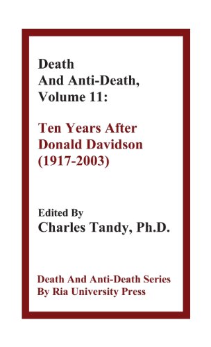 Death And Anti-Death, Volume 11 Ten Years After Donald Davidson (1917-2003) (de [Hardcover]