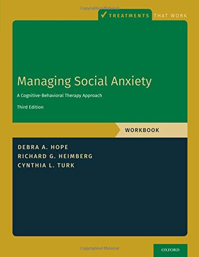 Managing Social Anxiety, Workbook: A Cognitive-Behavioral Therapy Approach [Paperback]