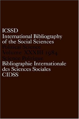 IBSS Political Science 1984 Volume 33 [Hardcover]
