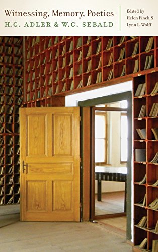Witnessing, Memory, Poetics H. G. Adler and W. G. Sebald [Hardcover]