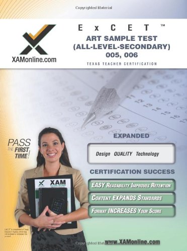 TExES EC-12 178 Art Sample Test Teacher Certification Test Prep Study Guide [Paperback]