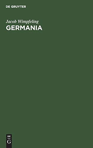 Germania  Ein Beitrag Zur Frage Nach der Nationalitt des Elsasses und zur Vorg [Hardcover]
