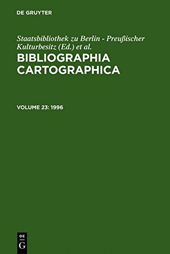 Bibliographia Cartographica, 1996 [Hardcover]