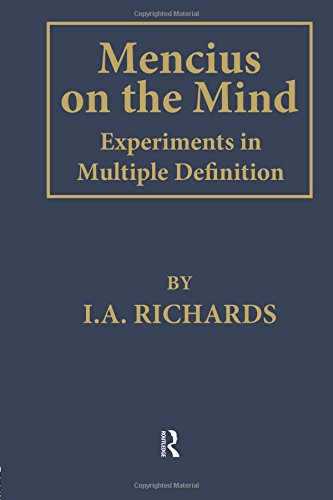 Mencius on the Mind Experiments in Multiple Definition [Paperback]