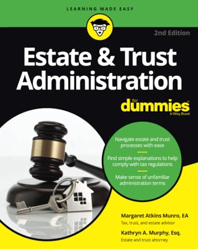 Estate &amp Trust Administration For Dummies [Paperback]