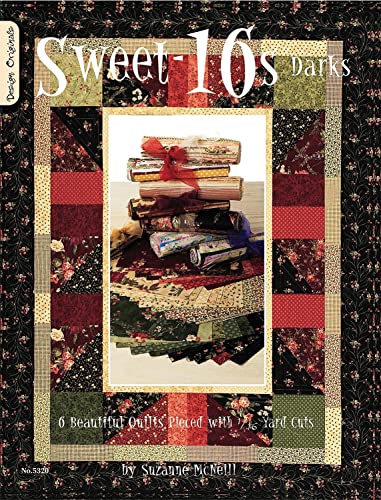 Sweet-16s Darks 6 Beautiful Quilts Pieced With 1/16 Yard Cuts [Paperback]