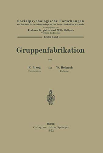 Gruppenfabrikation [Paperback]