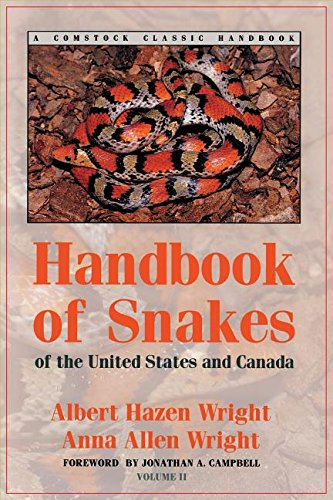 Handbook Of Snakes Of The United States And Canada (comstock Classic Handbooks) [Paperback]