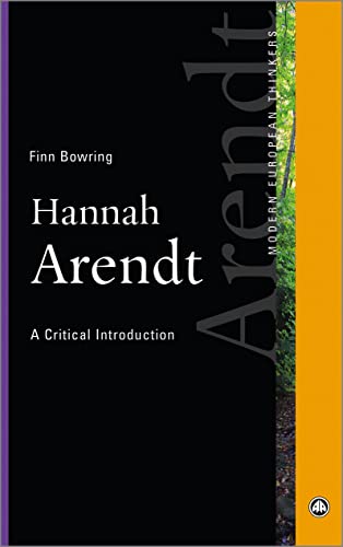 Hannah Arendt A Critical Introduction [Paperback]
