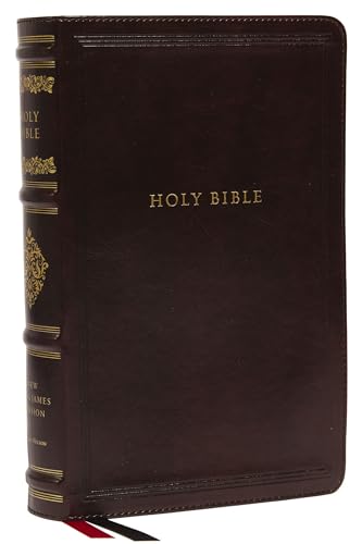NKJV, Personal Size Reference Bible, Sovereign Collection, Leathersoft, Brown, R [Leather / fine bindi]