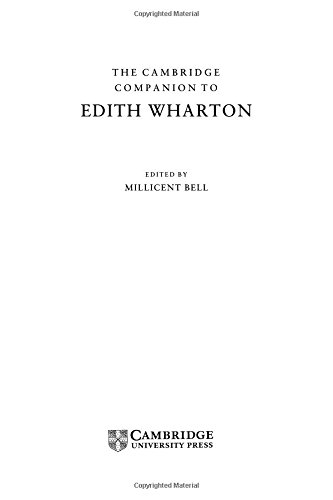The Cambridge Companion to Edith Wharton [Hardcover]