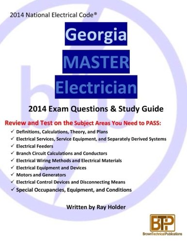Georgia 2014 Master Electrician Study Guide [Paperback]