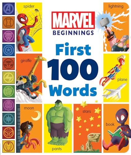 Marvel Beginnings First 100 Words [Board book]