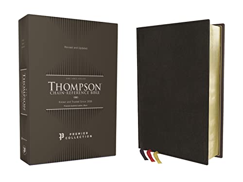 KJV, Thompson Chain-Reference Bible, Premium Goatskin Leather, Black, Premier Co [Leather / fine bindi]