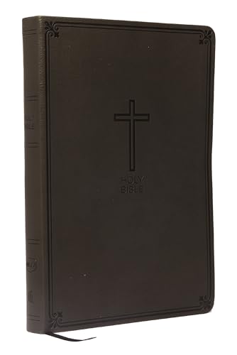 KJV Holy Bible Value Compact Thinline, Black Leathersoft, Red Letter, Comfort P [Leather / fine bindi]