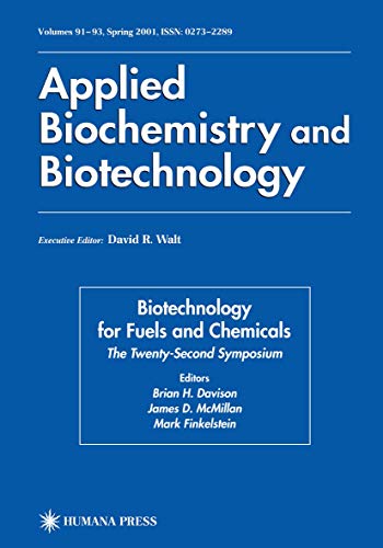 Twenty-Second Symposium on Biotechnology for Fuels and Chemicals [Hardcover]