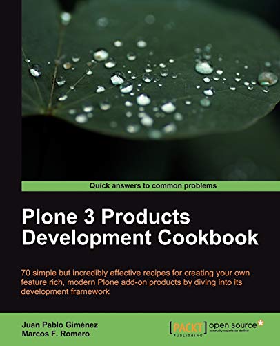 Plone 3. 3 Products Development Cookbook  70 simple but incredibly effective re [Paperback]
