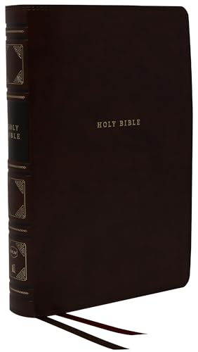 NKJV, Reference Bible, Classic Verse-by-Verse, Center-Column, Leathersoft, Black [Leather / fine bindi]