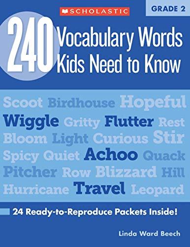 240 Vocabulary Words Kids Need to Know Grade 2 24 Ready-to-Reproduce Packets I [Paperback]
