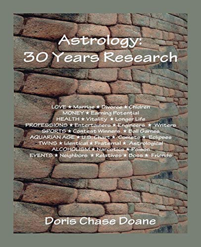 Astrology 30 Years Research [Paperback]