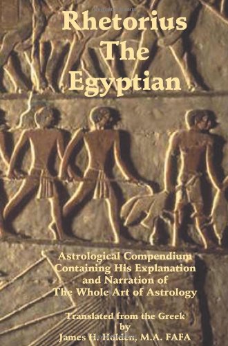 Rhetorius The Egyptian [Paperback]