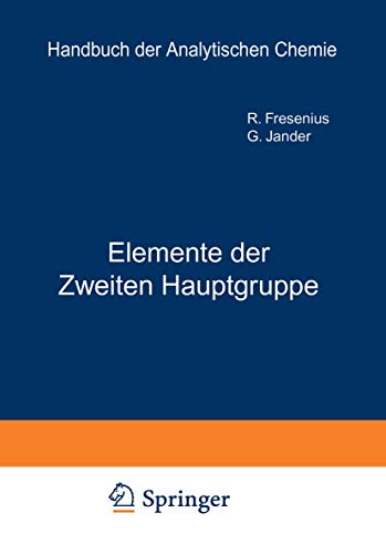 Elemente der weiten Hauptgruppe Beryllium  Magnesium  Calcium  Strontium   [Paperback]