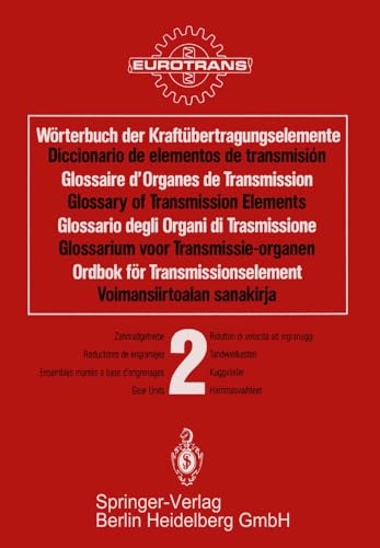 Wrterbuch der Kraftbertragungselemente / Diccionario elementos de transmisin  [Paperback]