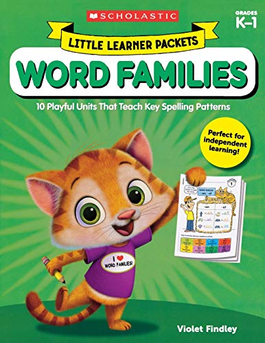 Little Learner Packets Word Families 10 Playful Units That Teach Key Spelling  [Paperback]