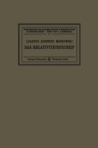 Das Relativittsprinzip Eine Sammlung von Abhandlungen [Paperback]
