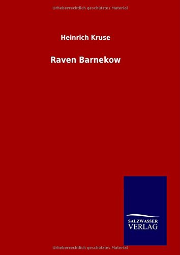 Raven Barnekow (german Edition) [Hardcover]
