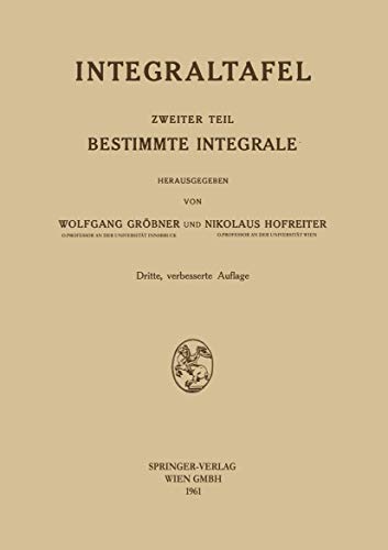 Bestimmte Integrale [Paperback]