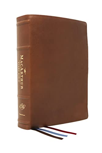 ESV, MacArthur Study Bible, 2nd Edition, Premium Goatskin Leather, Brown, Premie [Leather / fine bindi]