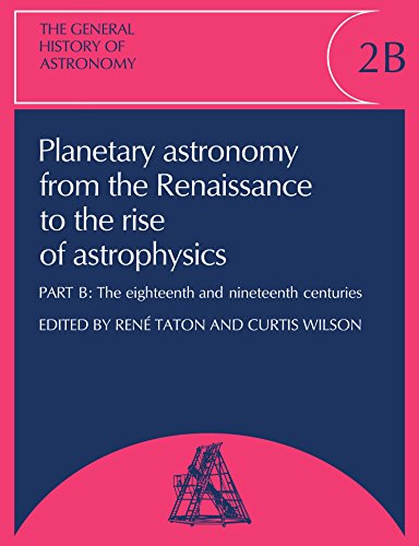 The General History of Astronomy Volume 2, Planetary Astronomy from the Renaiss [Paperback]