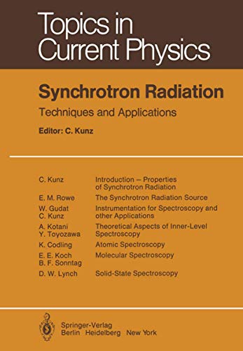 Synchrotron Radiation Techniques and Applications [Paperback]