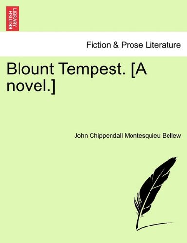 Blount Tempest. [A Novel. ] [Paperback]