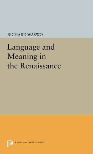 Language and Meaning in the Renaissance [Paperback]