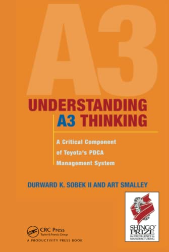 Understanding A3 Thinking A Critical Component of Toyota's PDCA Management Syst [Hardcover]