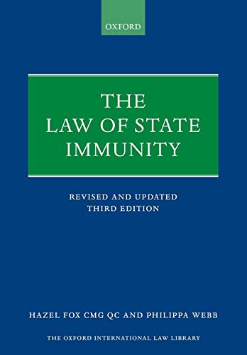 The Law of State Immunity [Paperback]