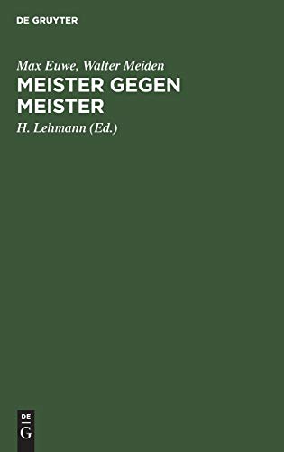 Meister Gegen Meister [Hardcover]