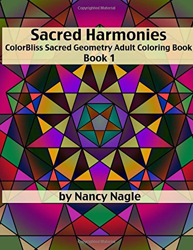 Sacred Harmonies Coloring Book For Adults Colorbliss Sacred Geometry Adult Colo [Paperback]
