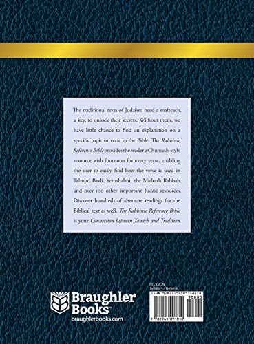 Rabbinic Reference Bible  Volume IV Numbers the Connection Between Tanach and  [Hardcover]